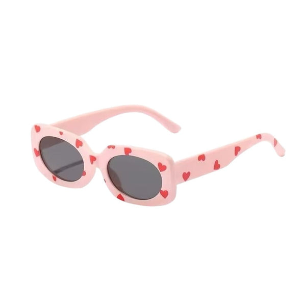 1love2hugs3kisses All-over Heart Sunglasses Kids Pink