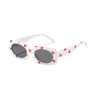 1love2hugs3kisses All-over Heart Sunglasses Kids White