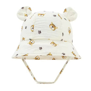 1love2hugs3kisses Baby Bucket Hat With Ears Tiger