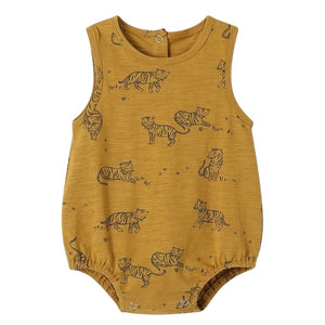 1love2hugs3kisses Sleeveless Baby Onesie Tiger