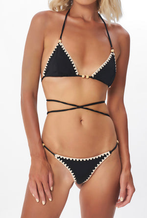 Silkana Tulum Bikini Bottom Pure Black