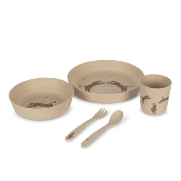 Konges Sløjd Pla Dinner Set - Tiger