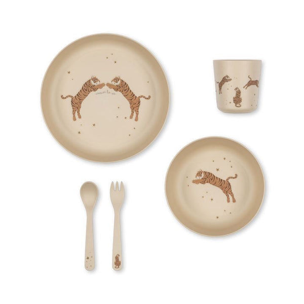 Konges Sløjd Pla Dinner Set - Tiger