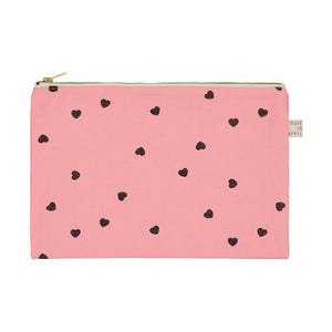 Rose In April Lili Flat Pouch Heart Strawberry