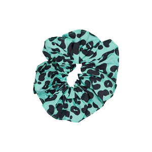 Rose in April Scrunchie Leopard Turquoise