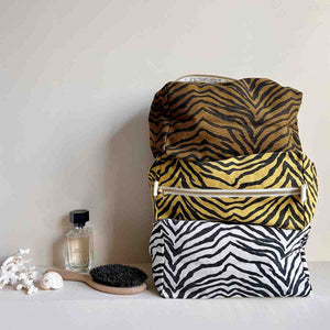 Rose in April Vic Toiletry Bag Zebra Yellow