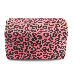 Rose in April Vic Toiletry Bag Leopard Strawberry