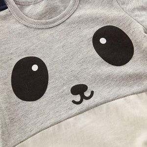 1love2hugs3kisses Baby Onesie Panda Grey Creme - 1love2hugs3kisses Ibiza